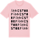 Pink Cotton t-shirt med Åmmestorp ordlek t-shirt