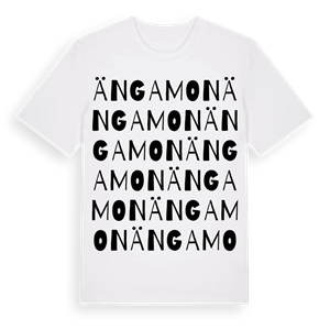 Ängamon ordlek t-shirt – ekologisk bomull t-shirt från Pinshirt