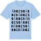 Blue Soul t-shirt med Ängesgården ordlek t-shirt