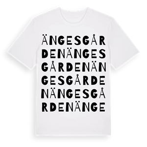 Ängesgården ordlek t-shirt – ekologisk bomull t-shirt från Pinshirt