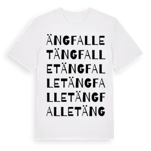 Ängfallet ordlek t-shirt – ekologisk bomull t-shirt från Pinshirt