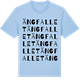 Blue Soul t-shirt med Ängfallet ordlek t-shirt