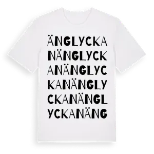Änglyckan ordlek t-shirt – ekologisk bomull t-shirt från Pinshirt