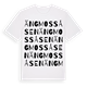 White t-shirt med Ängmossåsen ordlek t-shirt