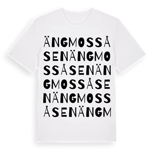 Ängmossåsen ordlek t-shirt – ekologisk bomull t-shirt från Pinshirt