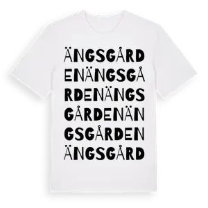 Ängsgården ordlek t-shirt – ekologisk bomull t-shirt från Pinshirt