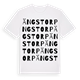 White t-shirt med Ängstorp ordlek t-shirt