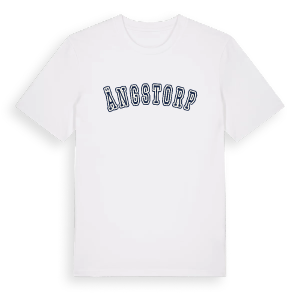 Ängstorp college t-shirt – ekologisk bomull t-shirt från Pinshirt