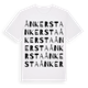 White t-shirt med Ånkersta ordlek t-shirt