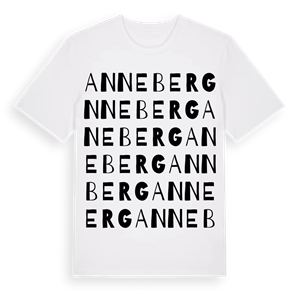 Anneberg ordlek t-shirt – ekologisk bomull t-shirt från Pinshirt