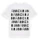 White t-shirt med Ånnebrunn ordlek t-shirt