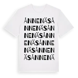 Ånnenäs ordlek t-shirt – ekologisk bomull t-shirt från Pinshirt