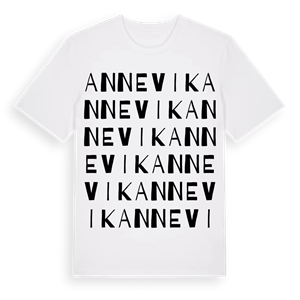 Annevik ordlek t-shirt – ekologisk bomull t-shirt från Pinshirt