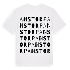 Anstorp ordlek t-shirt – ekologisk bomull t-shirt från Pinshirt