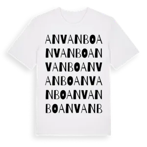 Anvanbo ordlek t-shirt – ekologisk bomull t-shirt från Pinshirt