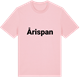 Pink Cotton t-shirt med Årispan fetstil t-shirt