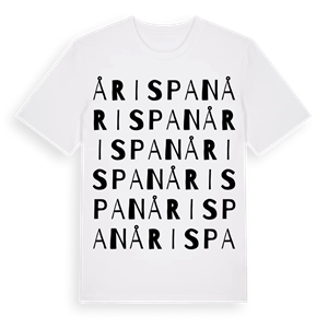 Årispan ordlek t-shirt – ekologisk bomull t-shirt från Pinshirt