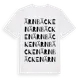 White t-shirt med Ärnbäcken ordlek t-shirt