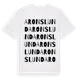 White t-shirt med Aronslund ordlek t-shirt
