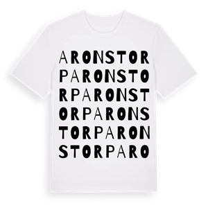 Aronstorp ordlek t-shirt – ekologisk bomull t-shirt från Pinshirt