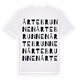 White t-shirt med Årtebrunnen ordlek t-shirt
