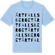 Blue Soul t-shirt med Ärtfallsberget ordlek t-shirt