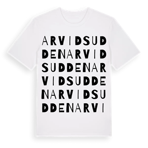 Arvidsudden ordlek t-shirt – ekologisk bomull t-shirt från Pinshirt