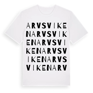 Arvsviken ordlek t-shirt – ekologisk bomull t-shirt från Pinshirt