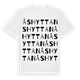 White t-shirt med Åshyttan ordlek t-shirt