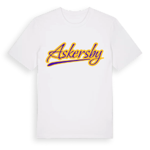 Askersby baseball t-shirt – ekologisk bomull t-shirt från Pinshirt