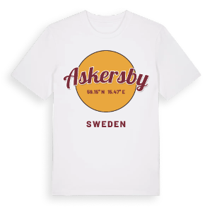 Askersby cirkel t-shirt – ekologisk bomull t-shirt från Pinshirt