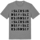 Mid Heather Gray t-shirt med Askersundsby ordlek t-shirt