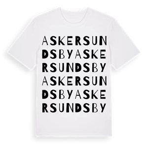 Askersundsby ordlek t-shirt – ekologisk bomull t-shirt från Pinshirt
