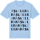 Blue Soul t-shirt med Åskillnan ordlek t-shirt