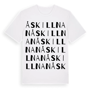 Åskillnan ordlek t-shirt – ekologisk bomull t-shirt från Pinshirt