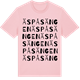 Pink Cotton t-shirt med Äspåsängen ordlek t-shirt
