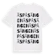 White t-shirt med Äspåsängen ordlek t-shirt