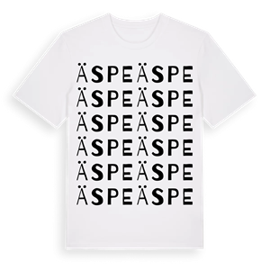 Äspe ordlek t-shirt – ekologisk bomull t-shirt från Pinshirt