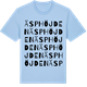 Blue Soul t-shirt med Äsphöjden ordlek t-shirt