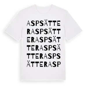 Aspsätter ordlek t-shirt – ekologisk bomull t-shirt från Pinshirt