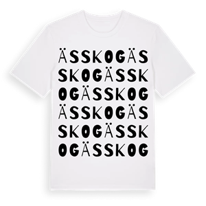 Ässkog ordlek t-shirt – ekologisk bomull t-shirt från Pinshirt
