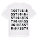 White t-shirt med Ässtugan ordlek t-shirt