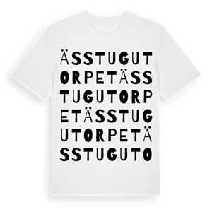 Ässtugutorpet ordlek t-shirt – ekologisk bomull t-shirt från Pinshirt