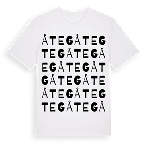 Åteg ordlek t-shirt – ekologisk bomull t-shirt från Pinshirt