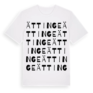 Ättinge ordlek t-shirt – ekologisk bomull t-shirt från Pinshirt