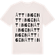 Vintage White t-shirt med Åttingen ordlek t-shirt