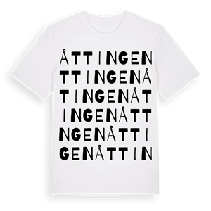 Åttingen ordlek t-shirt – ekologisk bomull t-shirt från Pinshirt
