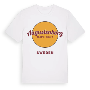 Augustenborg cirkel t-shirt – ekologisk bomull t-shirt från Pinshirt