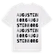White t-shirt med Augustenborg ordlek t-shirt