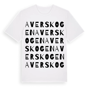 Averskogen ordlek t-shirt – ekologisk bomull t-shirt från Pinshirt
